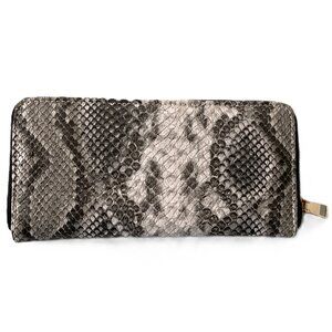 NWOT Snakeskin PU Leather Zip Around Wallet